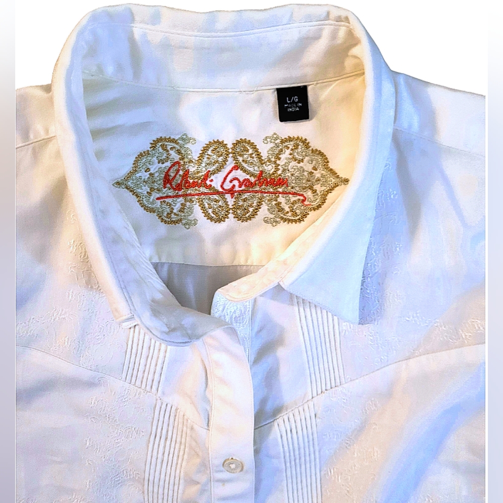 Women's Robert Graham Long Sleeve Button Up Shirt LG